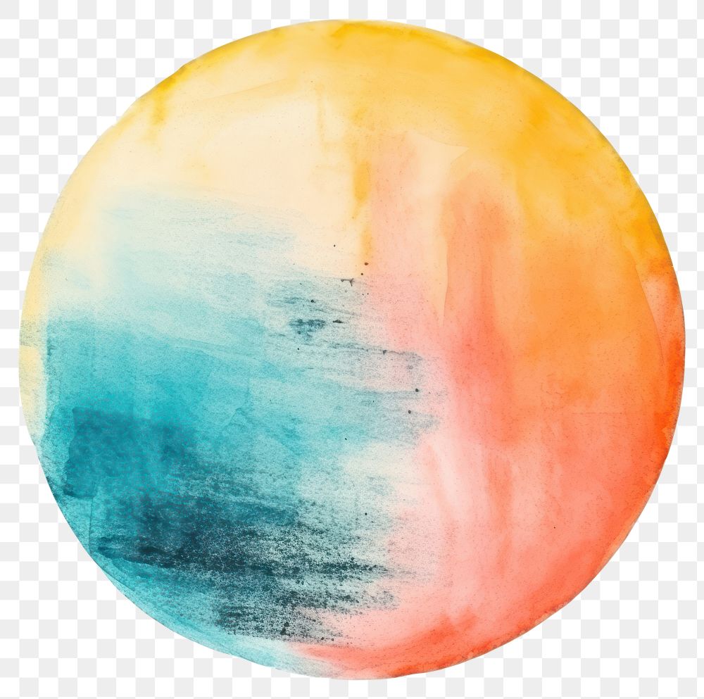 PNG Circle cold tone backgrounds painting shape. AI generated Image by rawpixel.