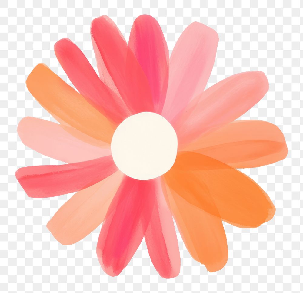 PNG Cute flower petal daisy plant. AI generated Image by rawpixel.