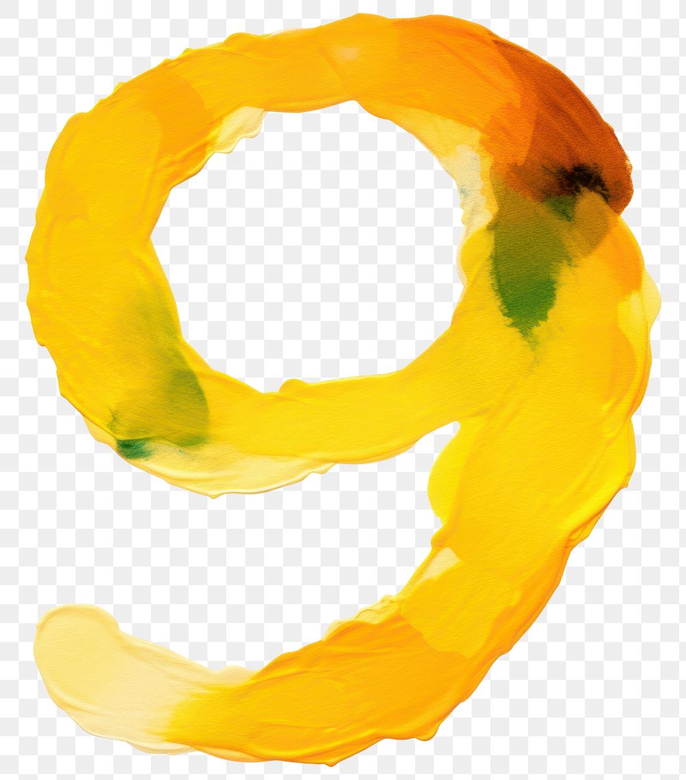 PNG Number 9 paint white background creativity. AI generated Image by rawpixel.