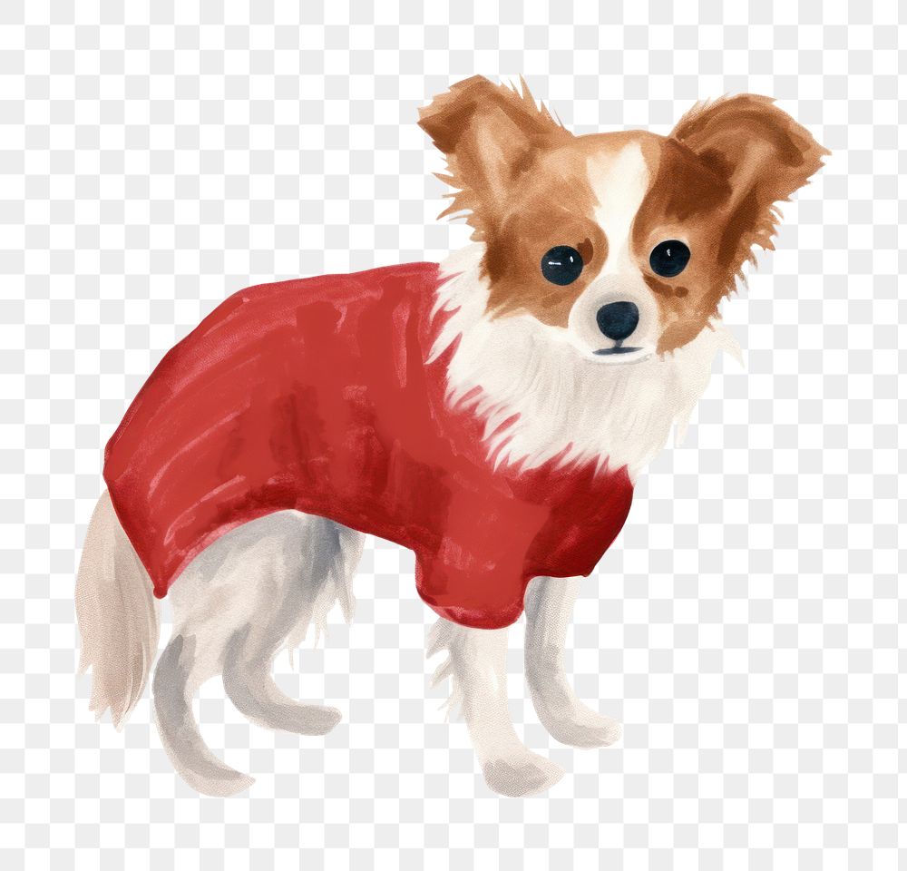 PNG Dog papillon spaniel mammal. AI generated Image by rawpixel.