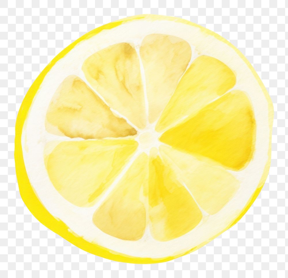 PNG Lemon fruit food white background. AI generated Image by rawpixel.
