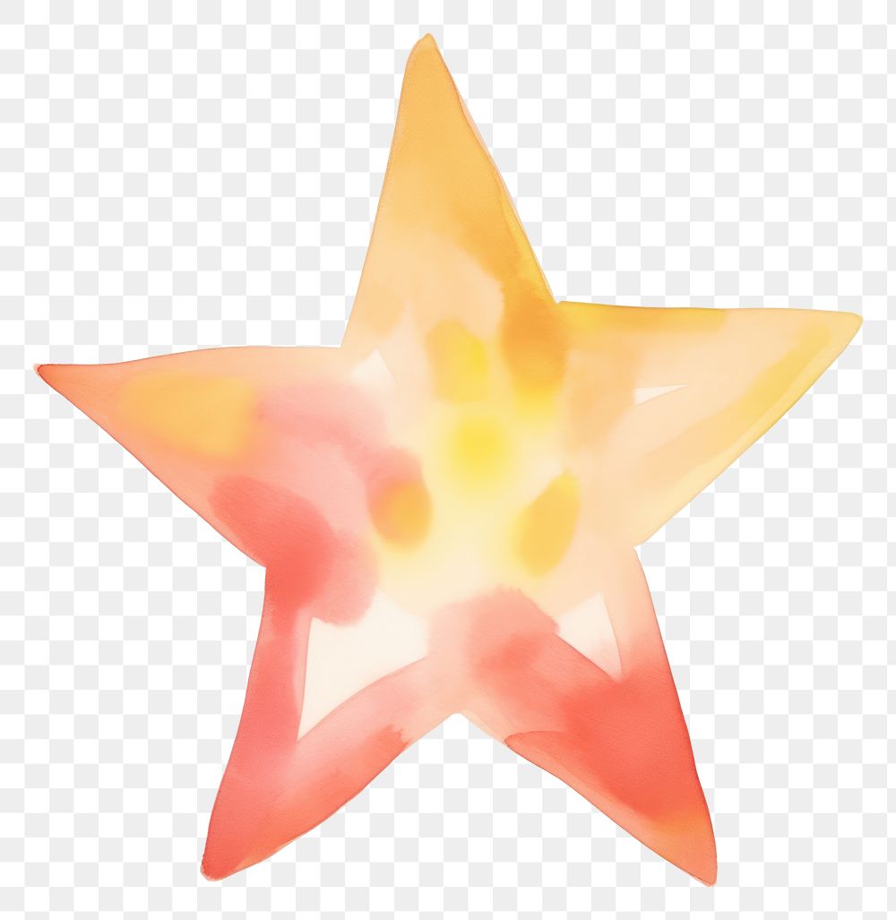 PNG  Star white background starfish glowing. AI generated Image by rawpixel.
