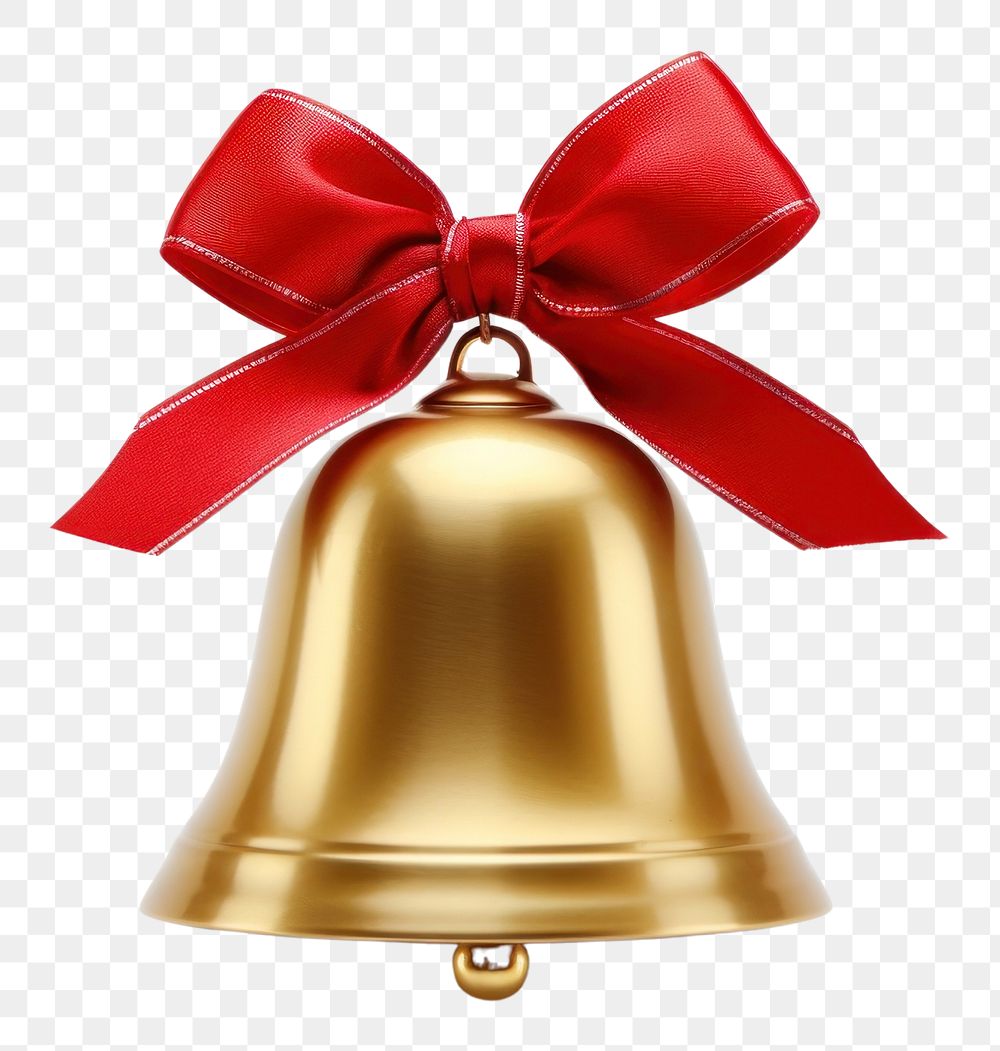 PNG Christmas Bell bell christmas white background. AI generated Image by rawpixel.
