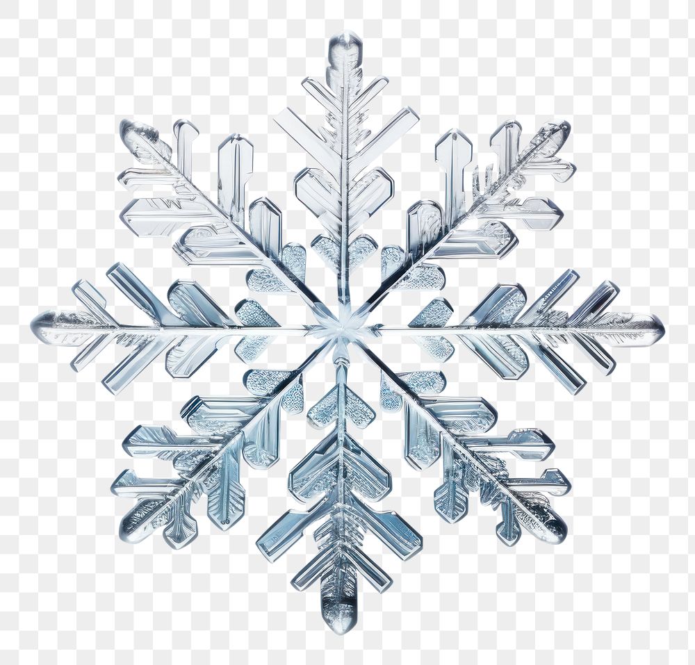 PNG Snowflake snowflake white white background. AI generated Image by rawpixel.
