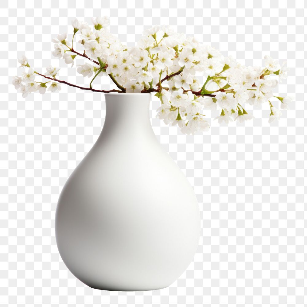 PNG  Modern vase blossom flower plant