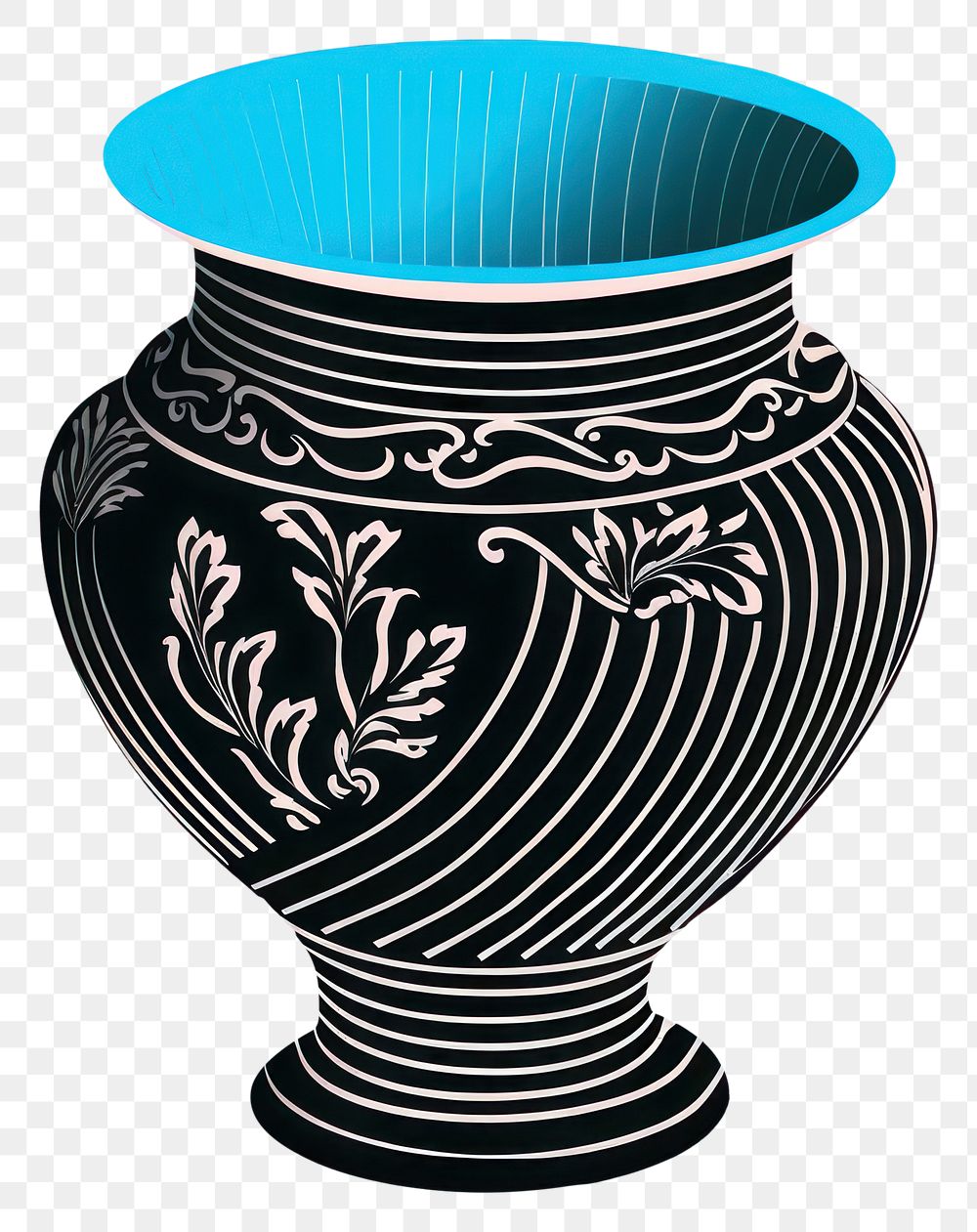 PNG Vase pottery urn creativity. AI generated Image by rawpixel.
