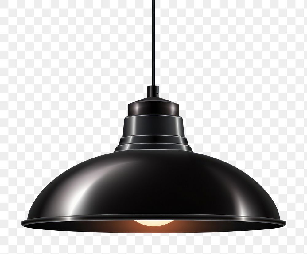 PNG  Black ceiling lamp chandelier lampshade electricity. AI generated Image by rawpixel.