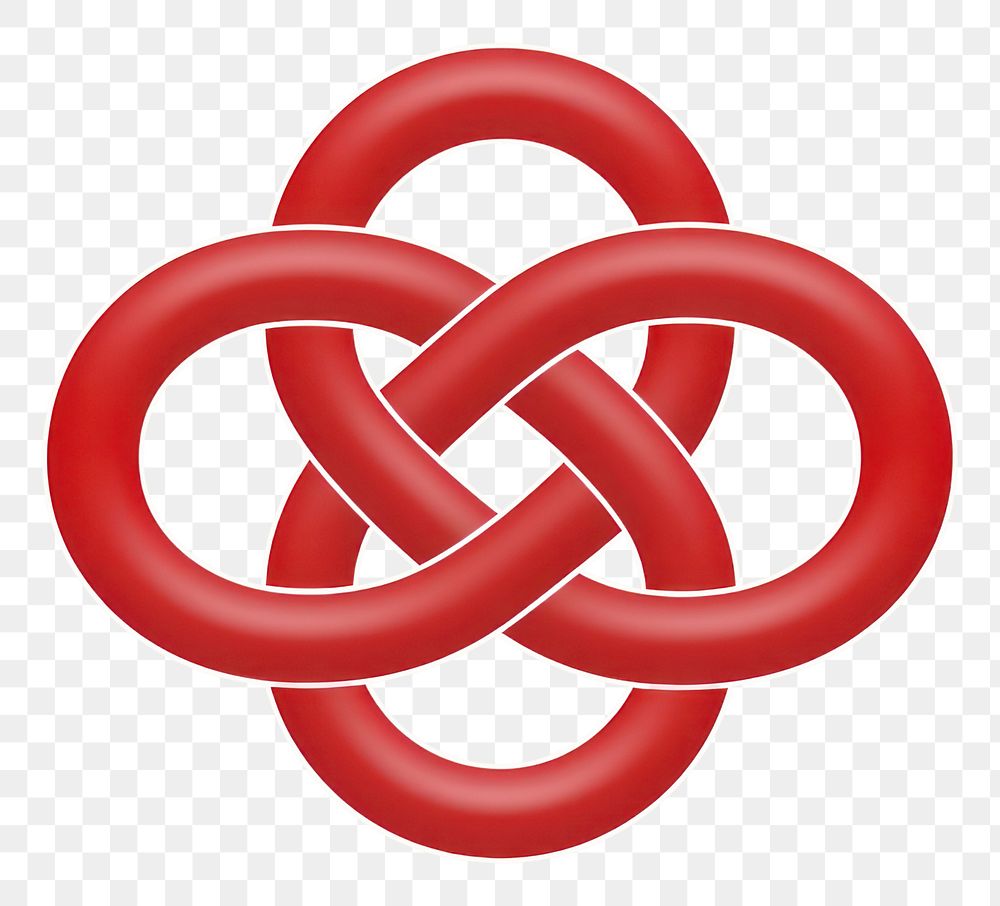 PNG Chinese infinity knot symbol red technology dynamite. AI generated Image by rawpixel.