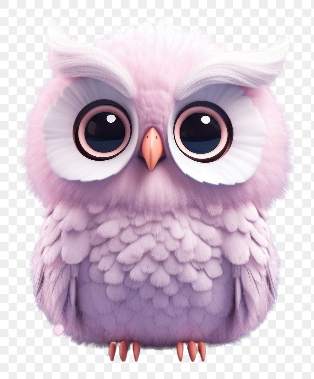 PNG Cute owl cartoon animal bird. AI generated Image by rawpixel.