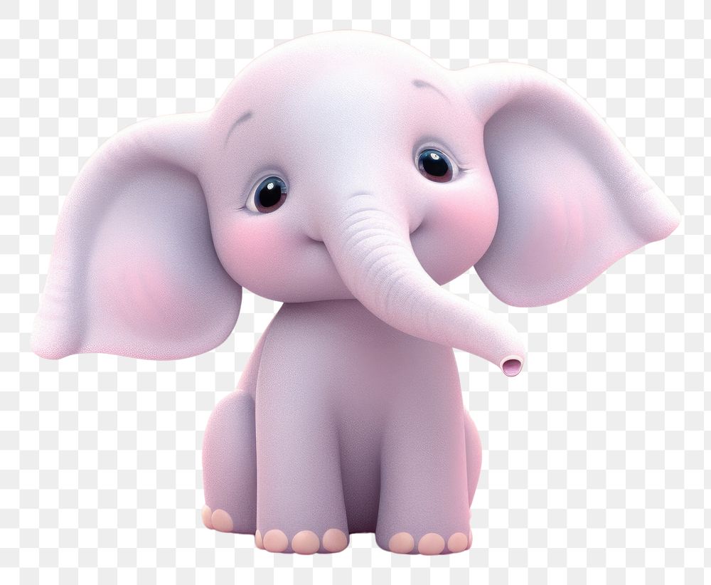 PNG Cute elephant animal cartoon mammal. AI generated Image by rawpixel.