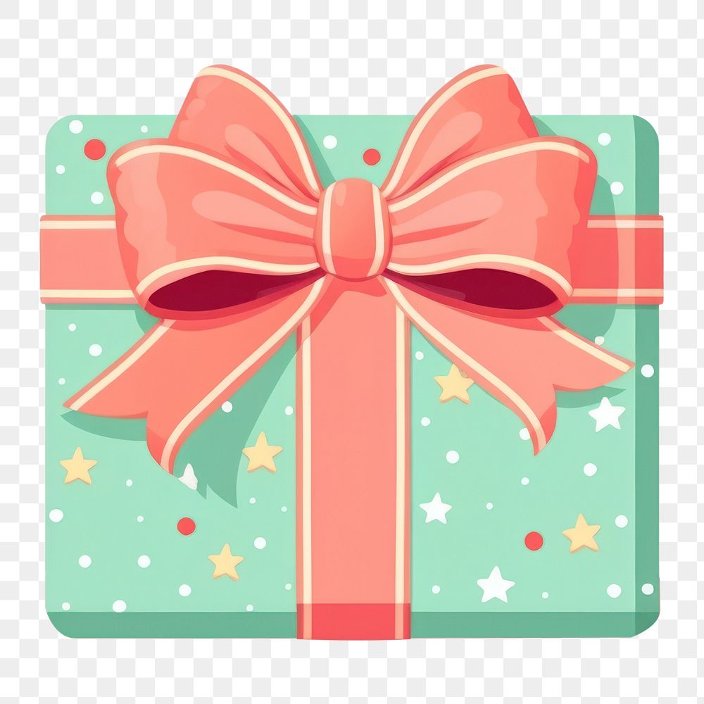 PNG  A cute christmas scott ribbon gift box celebration. AI generated Image by rawpixel.