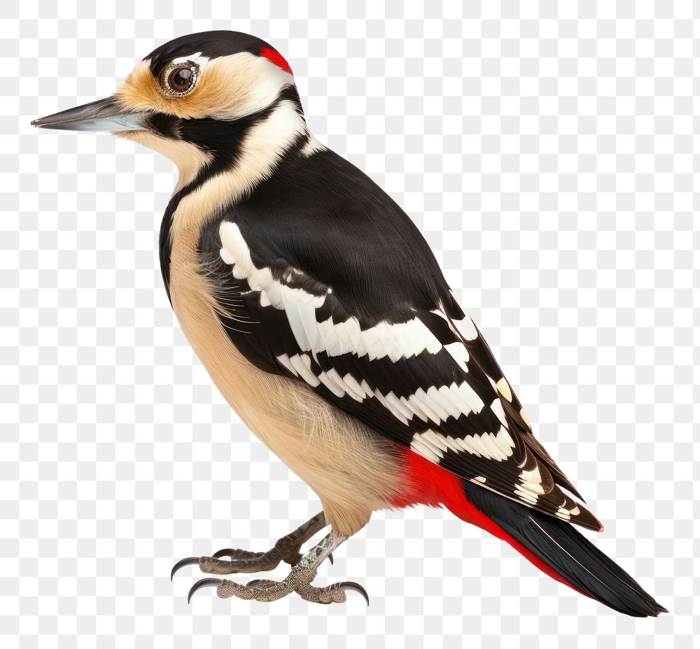 PNG Great Spotted Woodpecker woodpecker animal bird. AI generated Image by rawpixel.