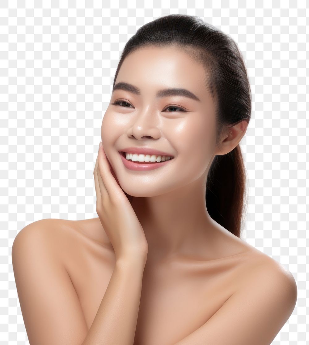 PNG Asian woman smile happiness portrait. AI generated Image by rawpixel.