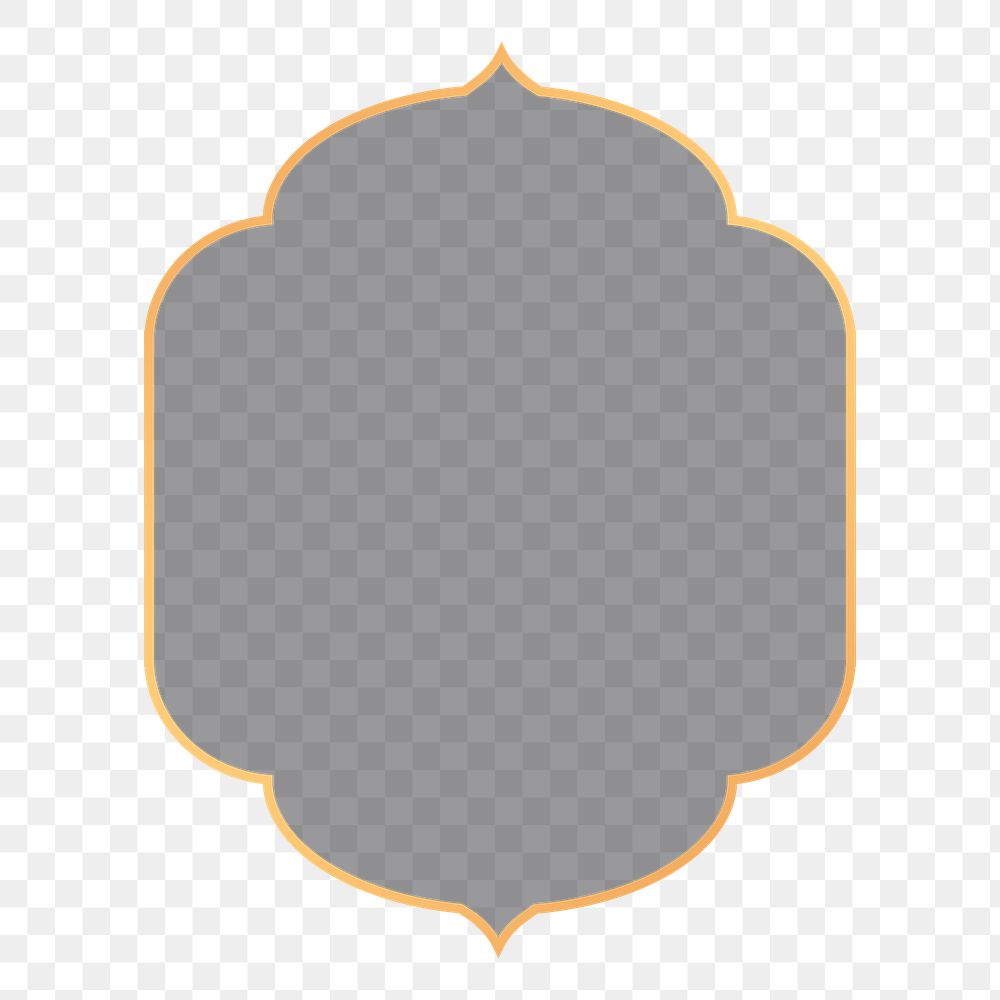 PNG Mosque shape badge, Diwali festival design, transparent background