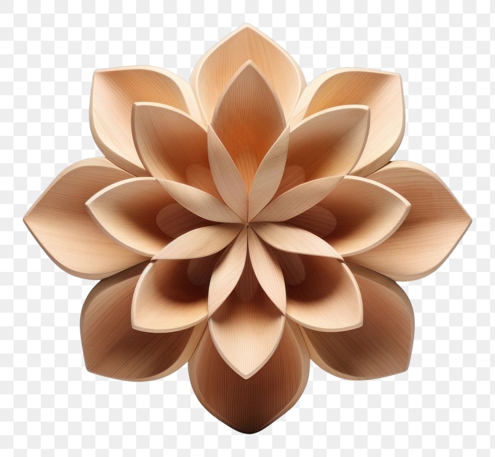 3D flower shape wood accessories simplicity