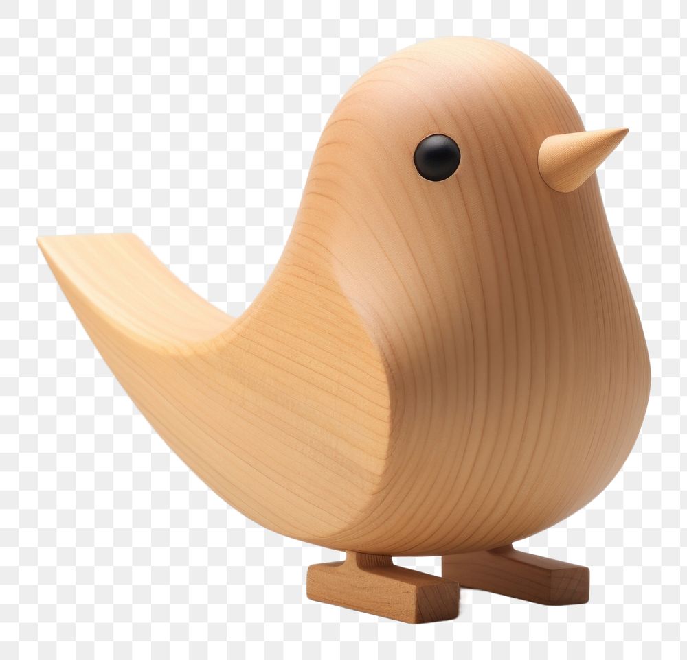 Cute bird shape wood representation simplicity. AI generated Image by rawpixel.