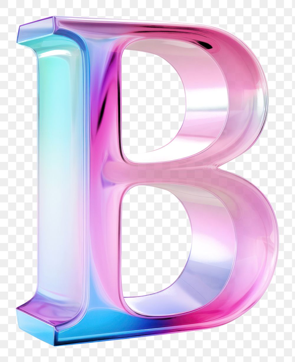 PNG Alphabet B number shape text. 