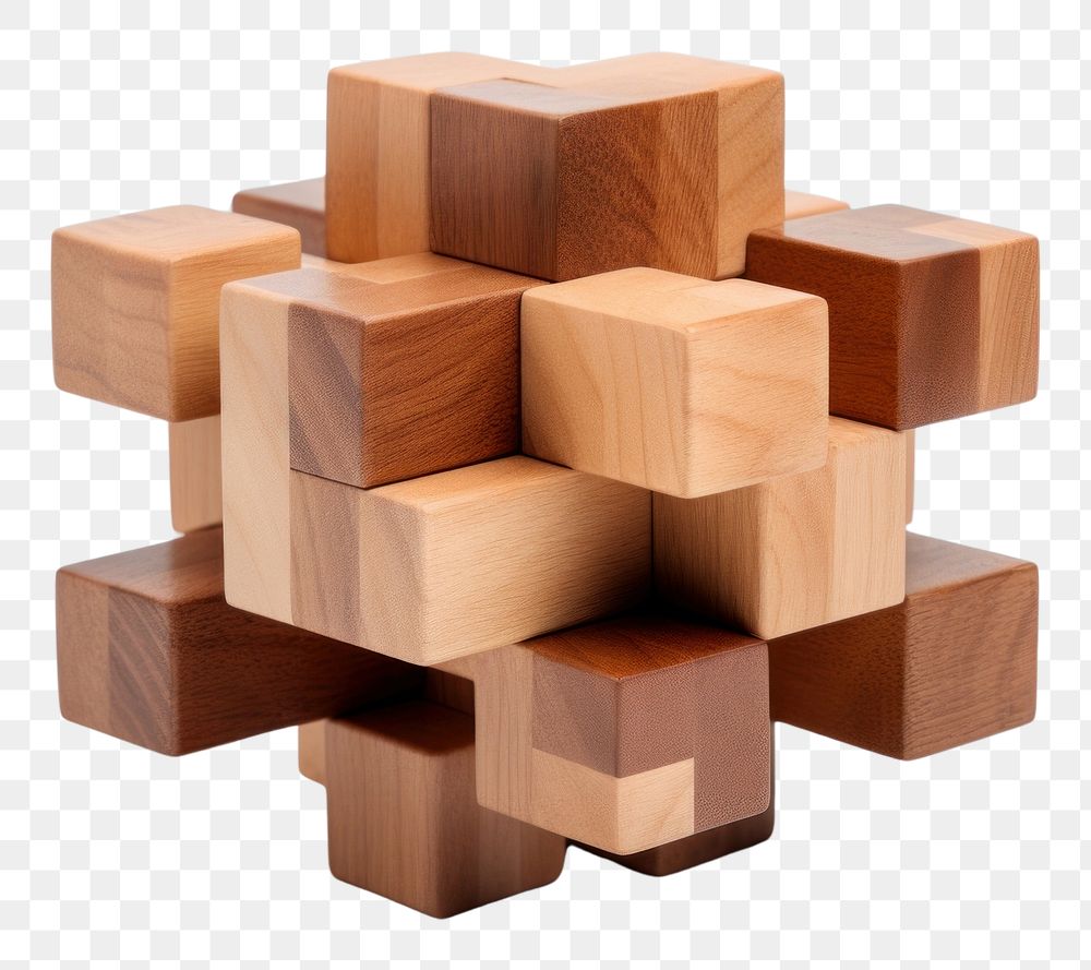 Geometric plus shape wood toy white background. AI generated Image by rawpixel.