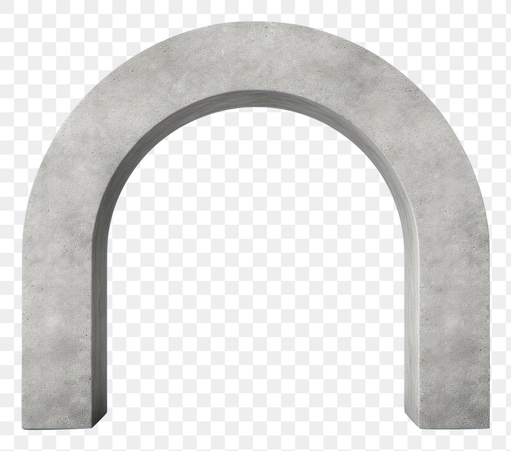 PNG U shape arch architecture concrete. AI generated Image by rawpixel.