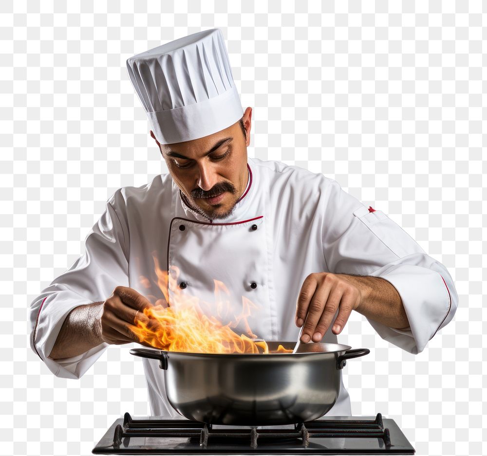 Chef cooking kitchen adult food. AI generated Image by rawpixel.