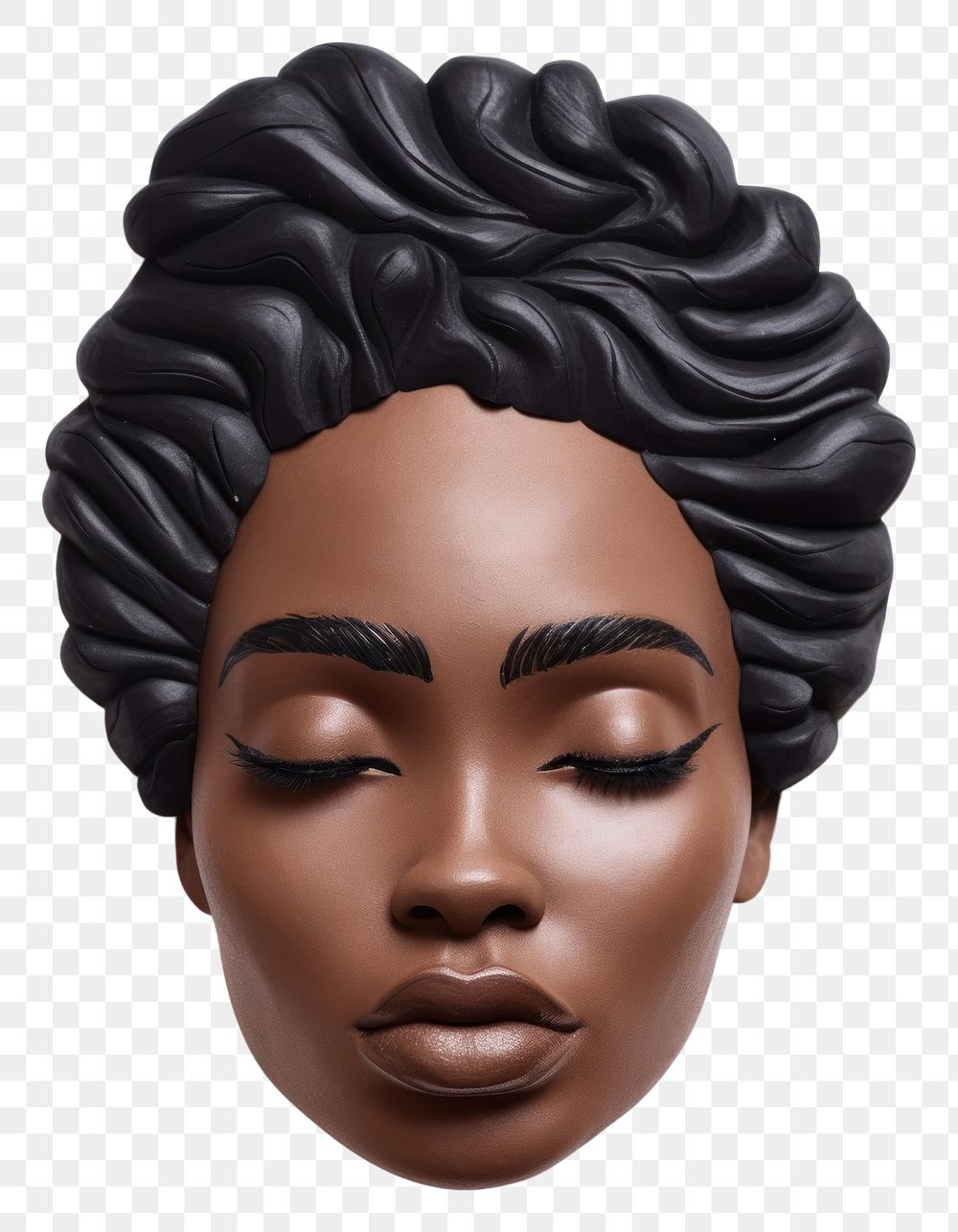 PNG African american woman portrait adult face. AI generated Image by rawpixel.