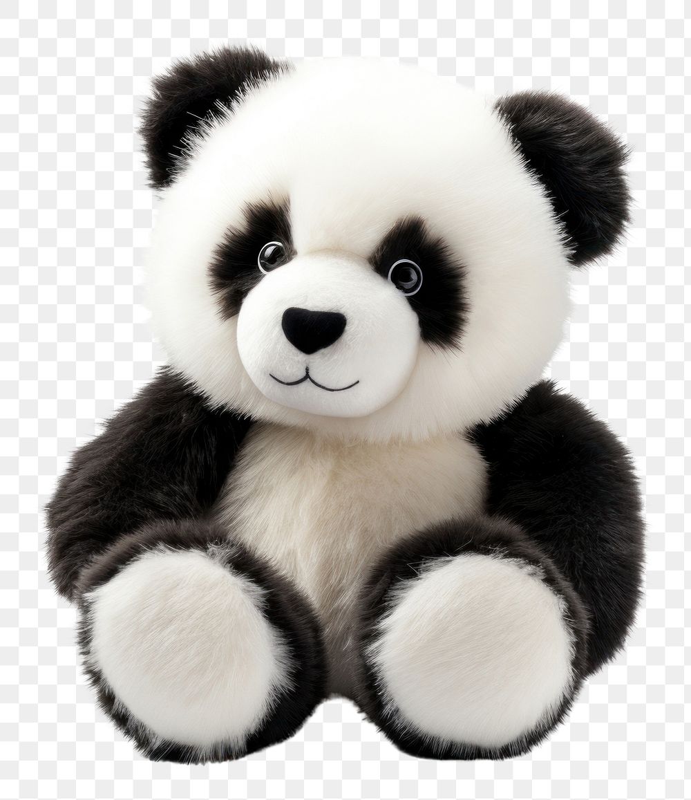 PNG  Cute panda mammal animal plush. AI generated Image by rawpixel.