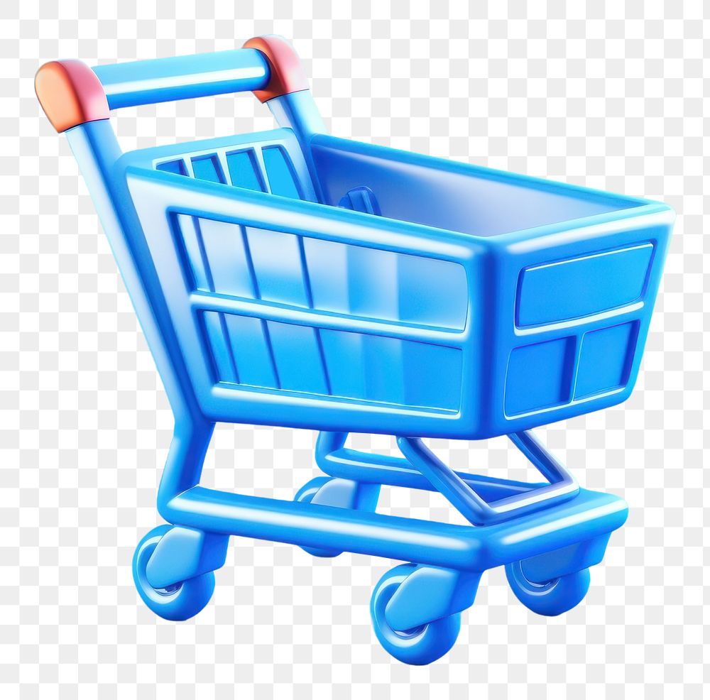PNG  3D shopping cart consumerism supermarket groceries. AI generated Image by rawpixel.