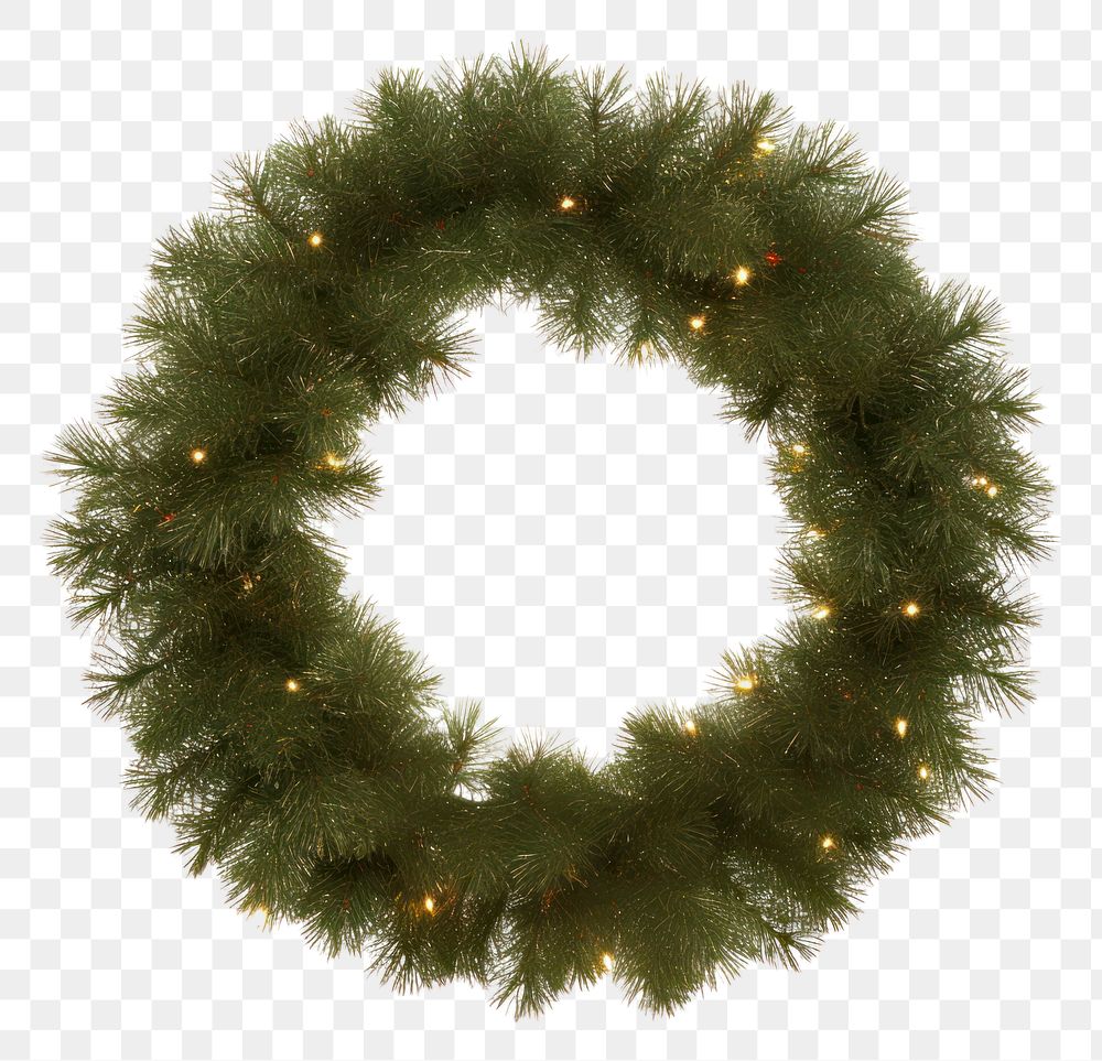 PNG Christmas decoration wreath christmas decorations white background