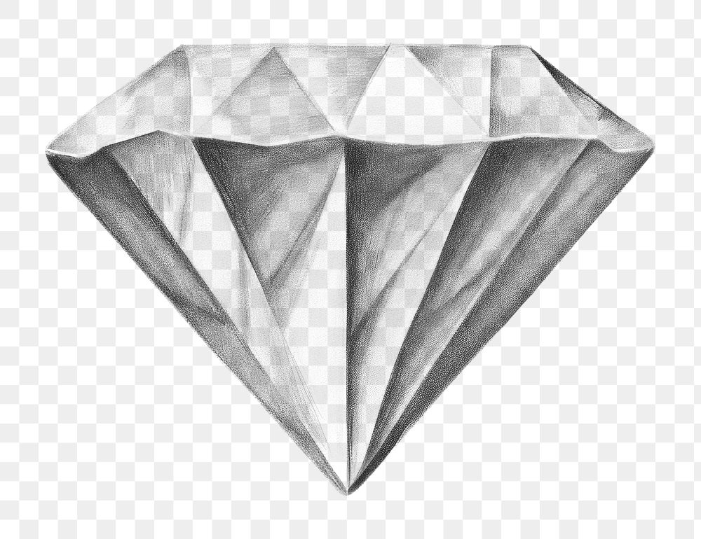 PNG Diamond jewelry drawing sketch. AI generated Image by rawpixel.