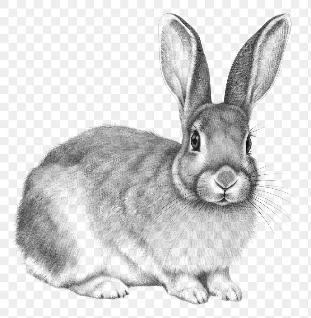 PNG Rabbit drawing sketch animal. 