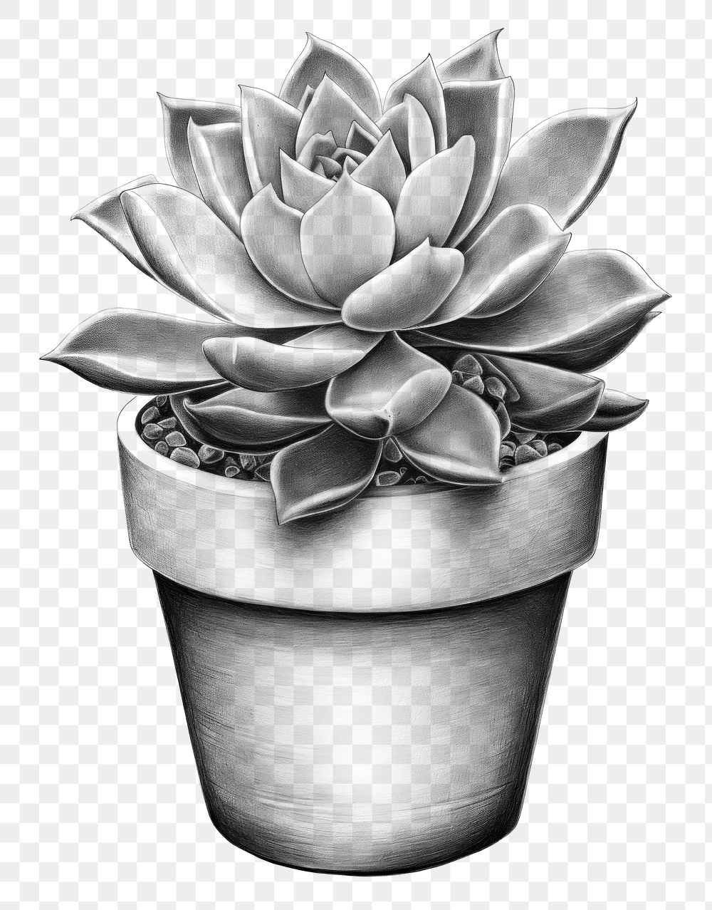 PNG Drawing sketch plant pot. AI generated Image by rawpixel.