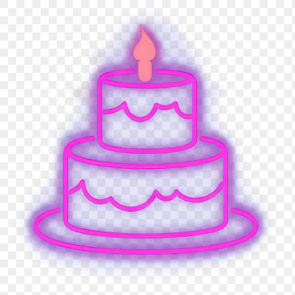 PNG  Cake icon dessert candle light. AI generated Image by rawpixel.