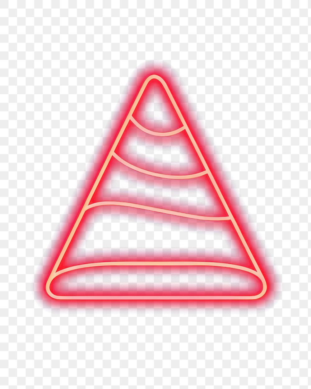 PNG  Party hat icon neon light line. AI generated Image by rawpixel.