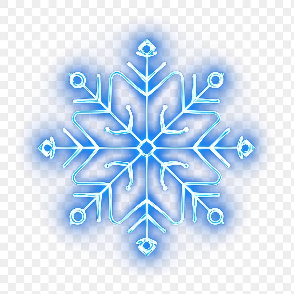 PNG  Snowflake light night line. AI generated Image by rawpixel.