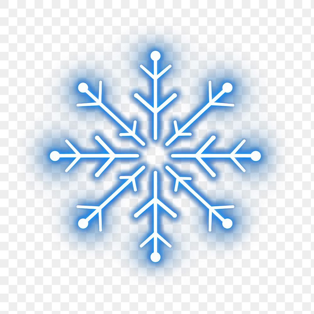 PNG  Snowflake symbol light night. AI generated Image by rawpixel.