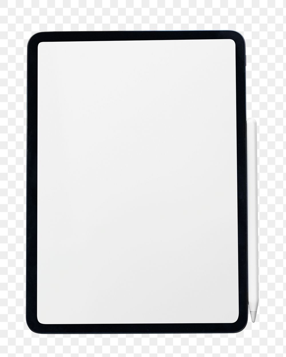 Digital tablet png, design element, transparent background