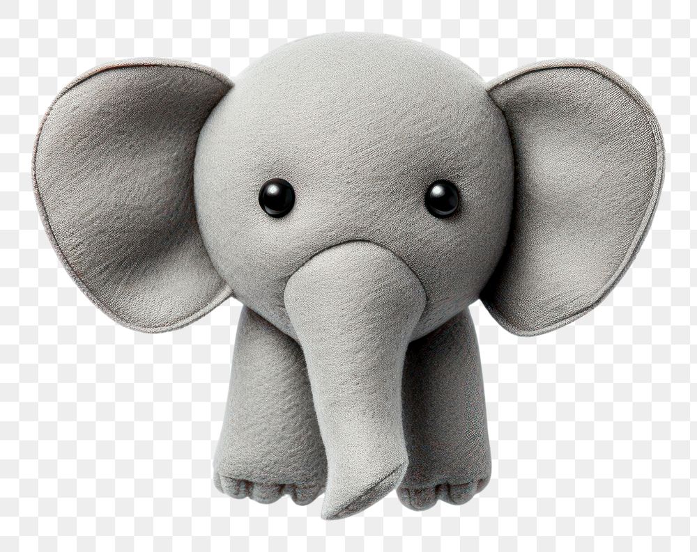 PNG Elephant toy wildlife cartoon. 