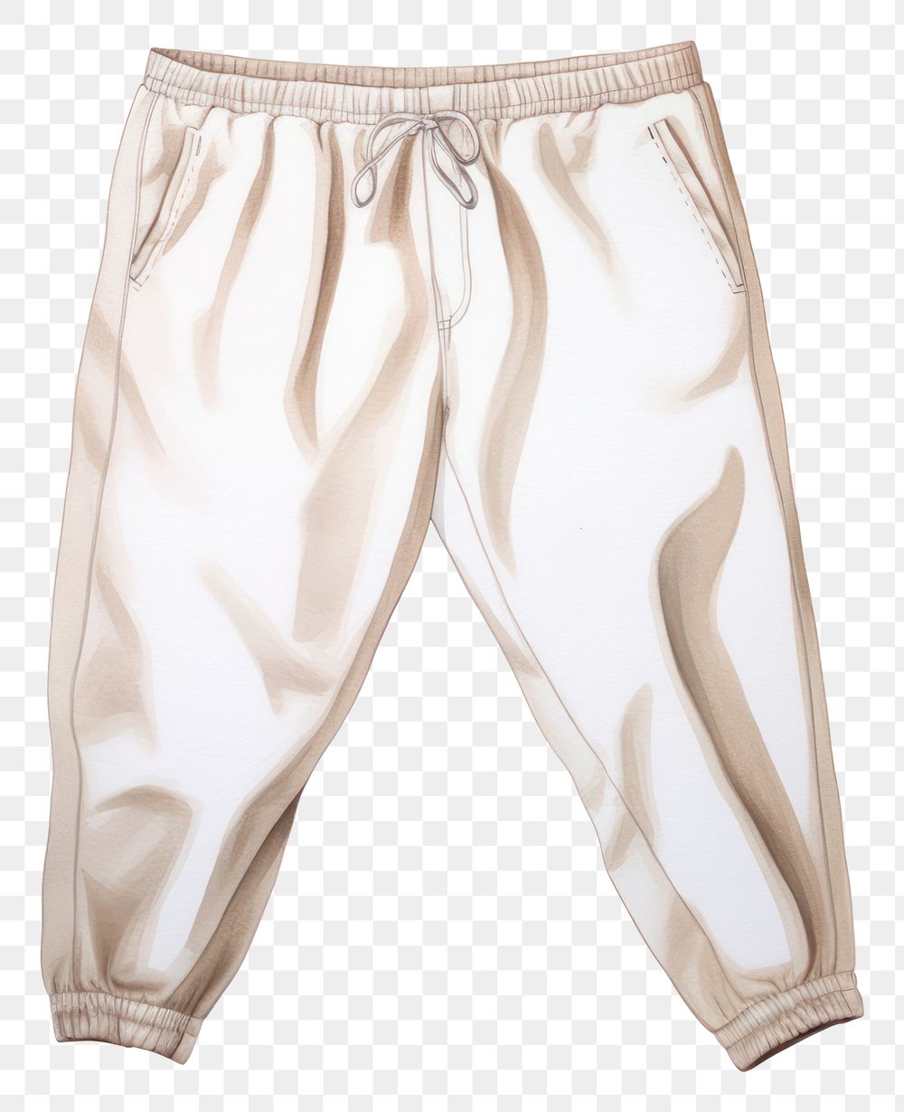 PNG  Long pants white underpants outerwear. AI generated Image by rawpixel.