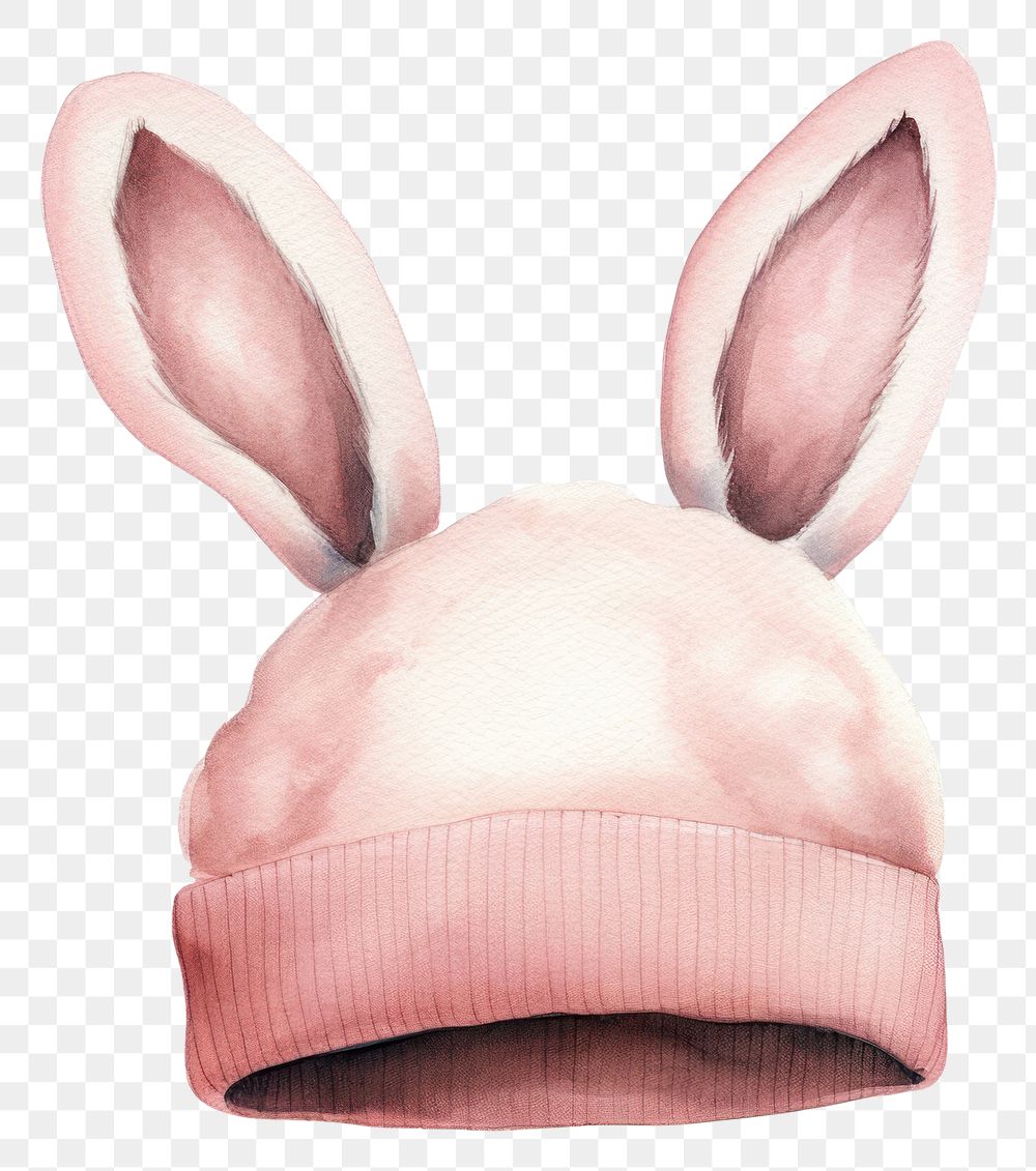 PNG  Rabbit ears beanie mammal representation celebration. AI generated Image by rawpixel.