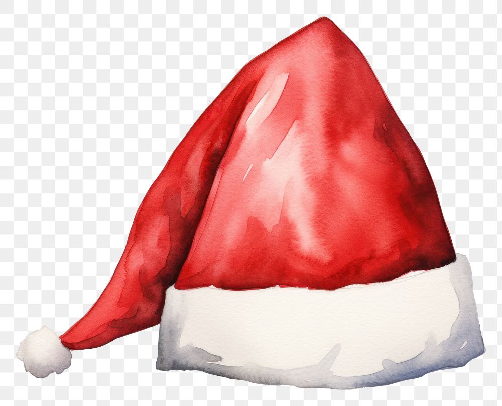 PNG Christmas hat red white background celebration. AI generated Image by rawpixel.