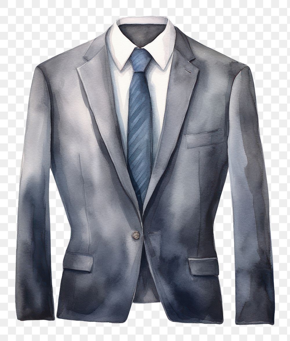 PNG  Suit blazer jacket tie. AI generated Image by rawpixel.