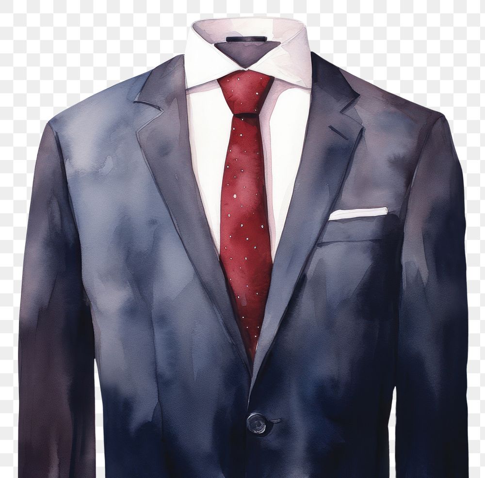 PNG  Suit necktie blazer tuxedo. AI generated Image by rawpixel.