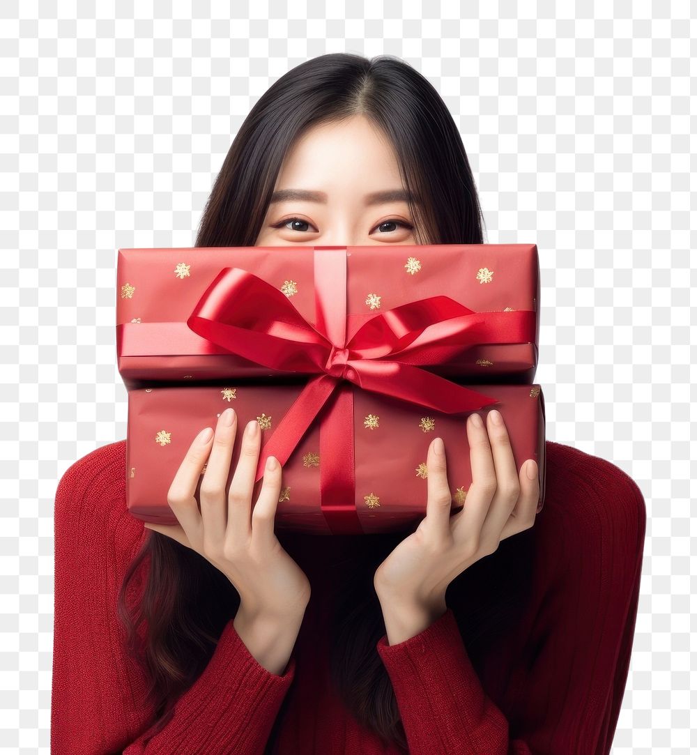 PNG Gift adult woman face. AI generated Image by rawpixel.