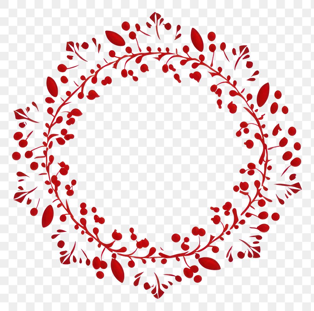 PNG Christmas wreath pattern art | Premium PNG - rawpixel