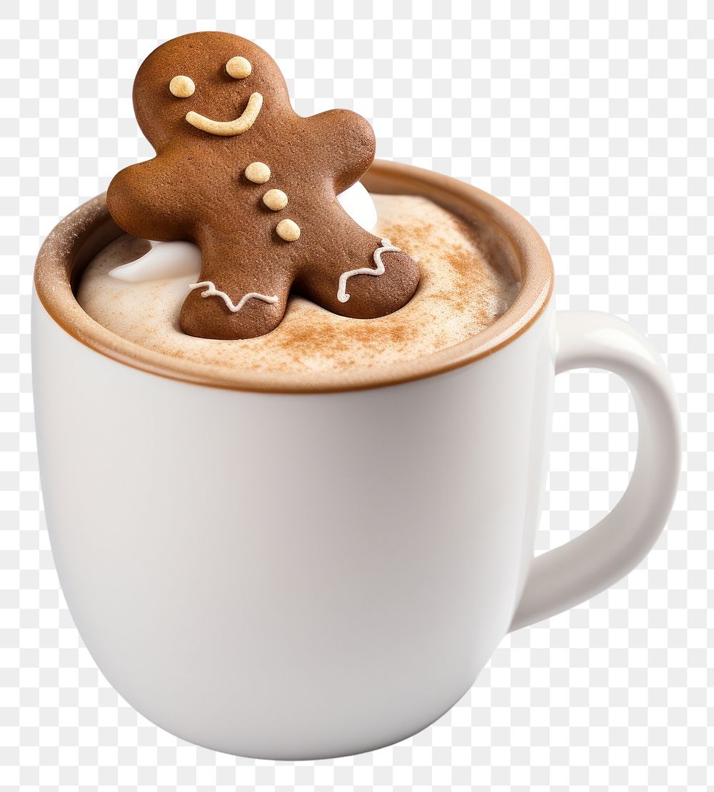 PNG Gingerbread mug chocolate dessert. AI generated Image by rawpixel.
