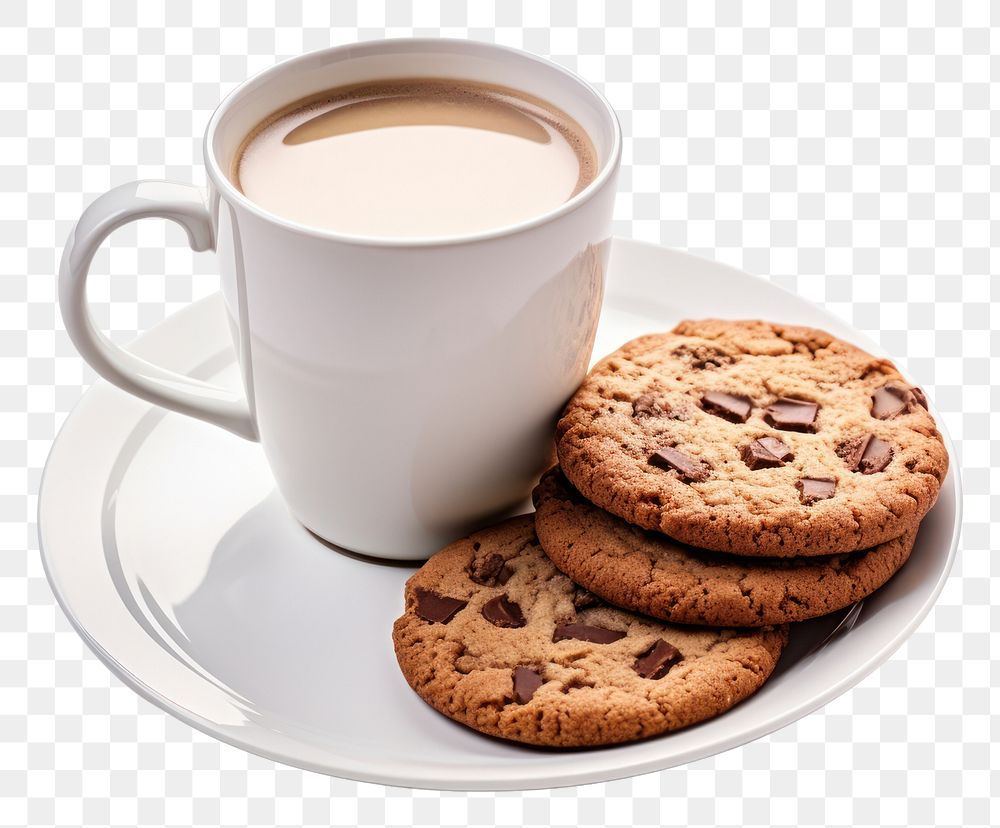 PNG Cookie mug chocolate biscuit. AI generated Image by rawpixel.