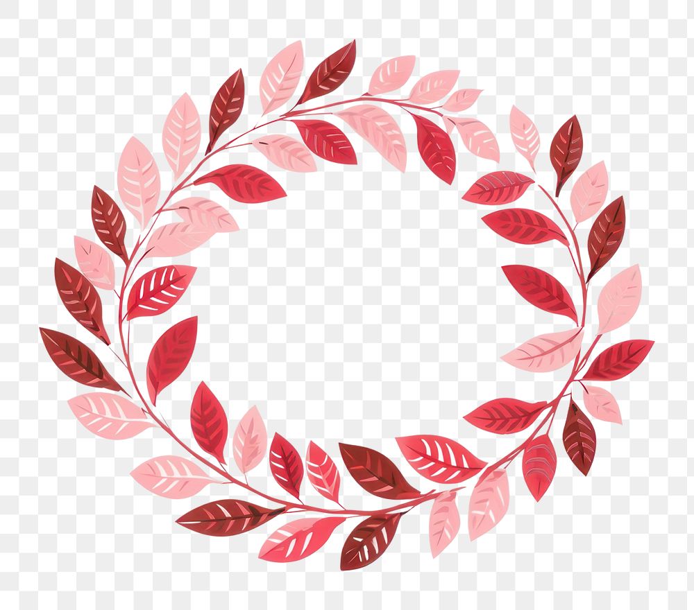 PNG Christmas wreath pattern leaf art. AI generated Image by rawpixel.
