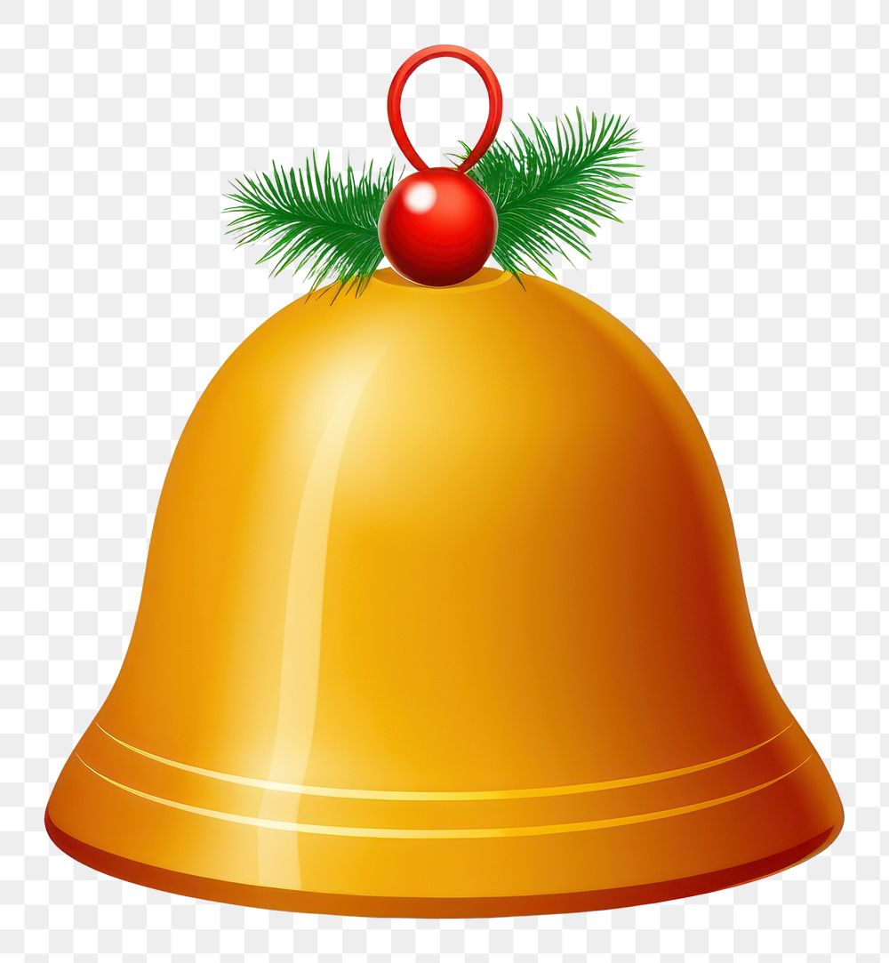 PNG Bell Christmas bell christmas white background. AI generated Image by rawpixel.