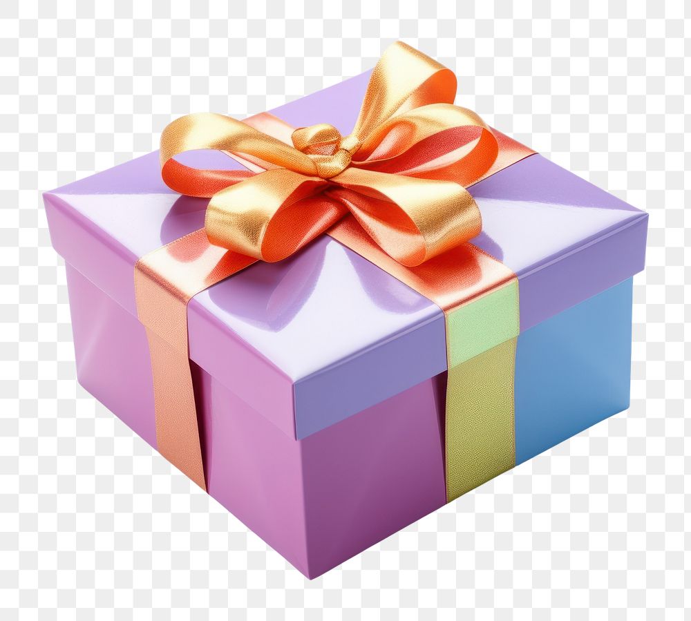PNG Gift box ribbon bow. AI generated Image by rawpixel.