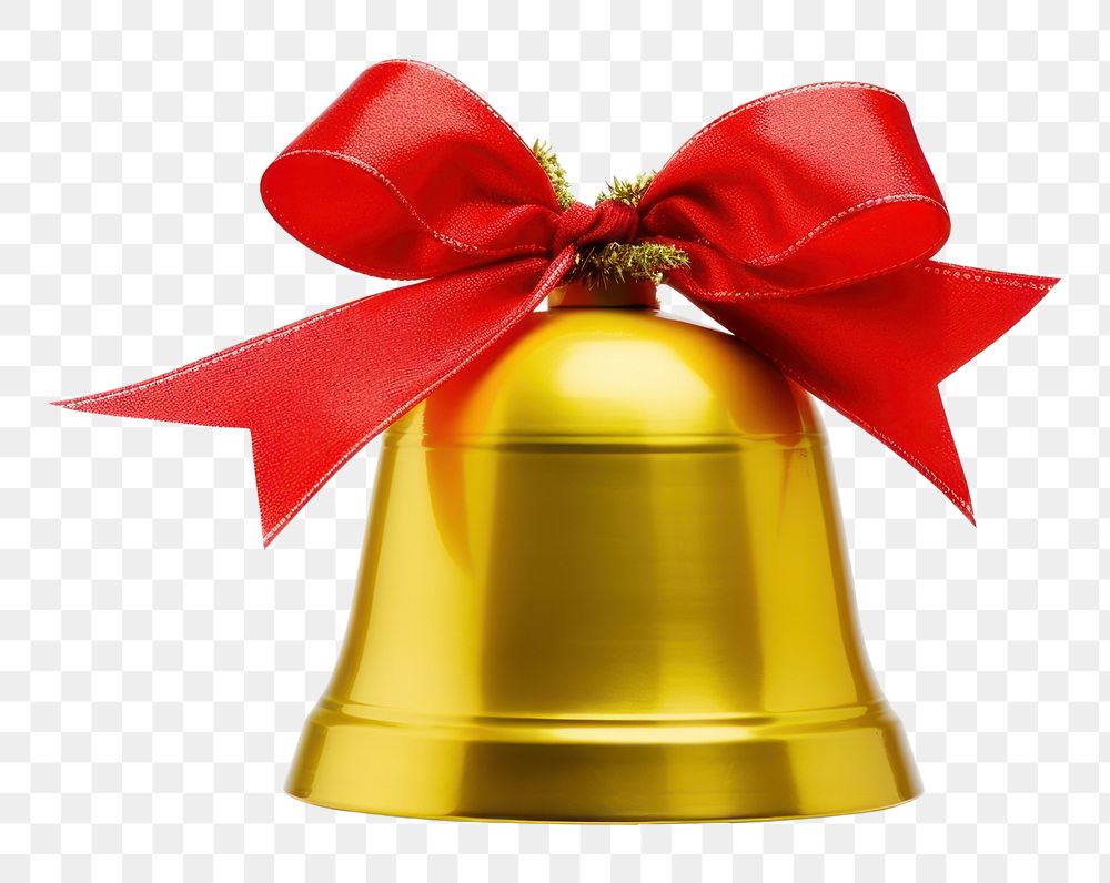 PNG Bell Christmas bell christmas white background. AI generated Image by rawpixel.